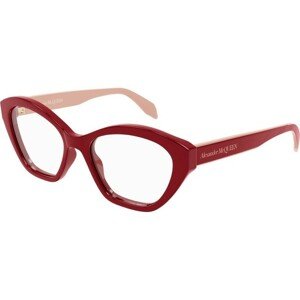 Alexander McQueen AM0360O 004 ONE SIZE (52) Vörös Férfi Dioptriás szemüvegek