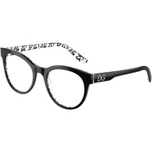 Dolce & Gabbana DG3334 3389 L (52) Fekete Férfi Dioptriás szemüvegek