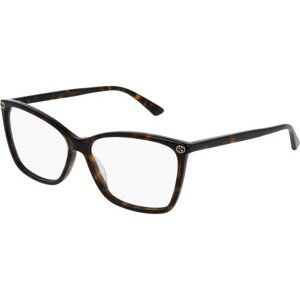 Gucci GG0025O 002 M (56) Havana Férfi Dioptriás szemüvegek