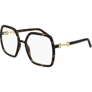 Gucci GG0890O 002 ONE SIZE (55) Havana Férfi Dioptriás szemüvegek