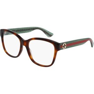 Gucci GG0038ON 002 ONE SIZE (54) Havana Férfi Dioptriás szemüvegek