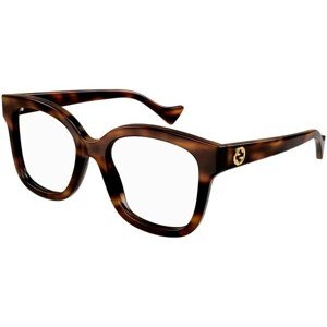 Gucci GG1258O 006 ONE SIZE (53) Havana Férfi Dioptriás szemüvegek
