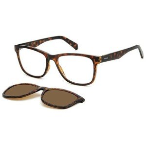Polaroid PLD0030/R/C 086/HE Polarized ONE SIZE (53) Havana Unisex Dioptriás szemüvegek