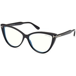 Tom Ford FT5843-B 001 ONE SIZE (56) Fekete Férfi Dioptriás szemüvegek