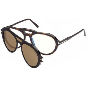 Tom Ford FT5760-B 052 ONE SIZE (55) Havana Női Dioptriás szemüvegek