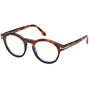 Tom Ford FT5887-B 005 ONE SIZE (49) Havana Unisex Dioptriás szemüvegek