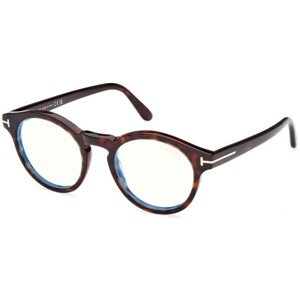 Tom Ford FT5887-B 052 ONE SIZE (49) Havana Unisex Dioptriás szemüvegek