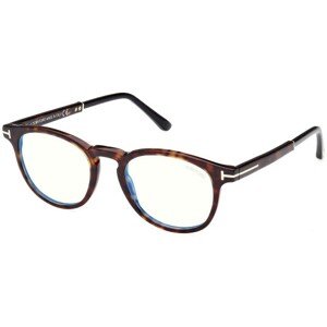 Tom Ford FT5891-B 056 ONE SIZE (49) Havana Unisex Dioptriás szemüvegek