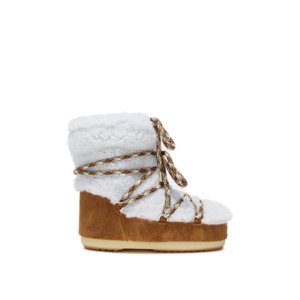 MOON BOOT-LIGHT LOW SHEARLING, whisky/off white Barna 37/38