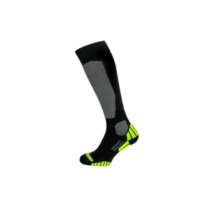 BLIZZARD-Merino Racing ski socks, black/yellow Fekete 43/46