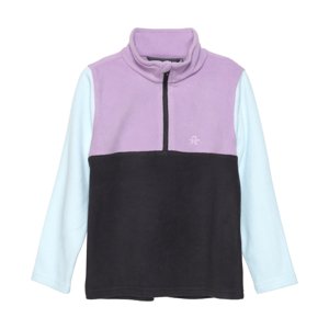 COLOR KIDS-Fleece Pulli - Colorblock, violet tulle Rózsaszín 164