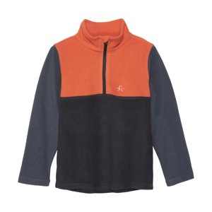 COLOR KIDS-Fleece Pulli - Colorblock, orange Narancssárga 152