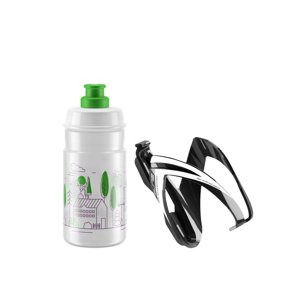 ELITE-KIT CEO black glossy + bottle JET 350 ml clear green logo Fekete 0,35L