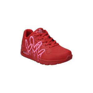 SKECHERS-Uno Dripping Heart red/pink printed Piros 41