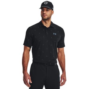 UNDER ARMOUR-UA Golf Playoff 3.0 Printed Polo-BLK Fekete XL