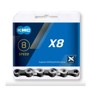 KMC-X 8-93 silver grey 114 links