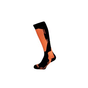 TECNICA-Touring ski socks, black/orange