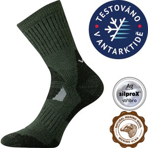 VOXX-MERINO Stabil CLIMAYARN-khaki Zöld 35/38