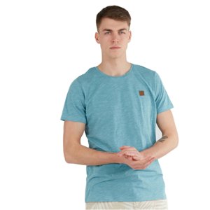 FUNDANGO-Jaggy Structured T-Shirt-514-light pistatia Zöld XXL