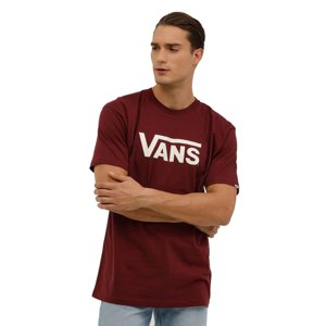 VANS-CLASSIC  TEE-B BURGUNDY-MARSHMALLOW Piros XL