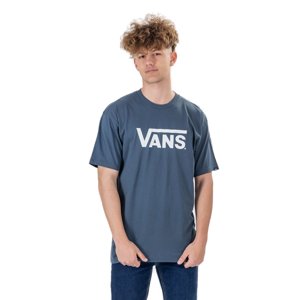 VANS-CLASSIC  TEE-B INDIGO-MARSHMALLOW Kék S