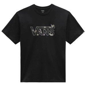 VANS-SNAIL TRAIL TEE-B Black Fekete L