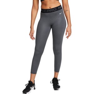NIKE-W NIKE PRO DF MR 7/8 TIGHT AOP-FN4154-060-ANTHRACITE Fekete L