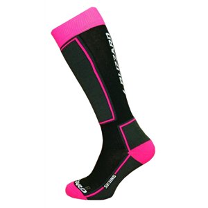 BLIZZARD-Skiing ski socks junior, black/pink, size 24 Fekete 24/26
