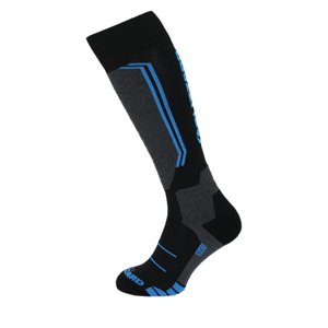 BLIZZARD-Allround wool ski socks junior,black/anthracite/blue Fekete 33/35
