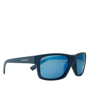 BLIZZARD-Sun glasses POL602-0021 rubber dark blue, 67-17-135 Kék 67-17-135