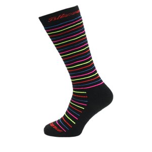 BLIZZARD-Viva Allround ski socks junior, black/rainbow stripes Fekete 30/32