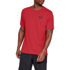 UNDER ARMOUR-SPORTSTYLE LEFT CHEST SS-RED Piros M