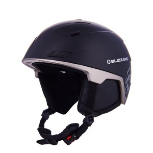 BLIZZARD-Double ski helmet, black matt/gun metal/silver squares Fekete 56/59 cm 20/21