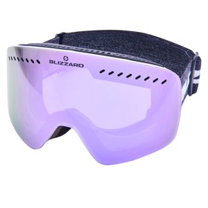 BLIZZARD-Ski Gog. 983 MDAVZO, white shiny, smoke2, purple REVO Fehér UNI