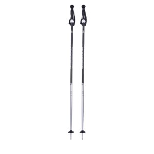 BLIZZARD-Allmountain ski poles, black shiny/silver Fekete 135 cm 20/21