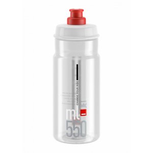 ELITE-Fľaša JET transparentná červené logo 550 ml Fehér