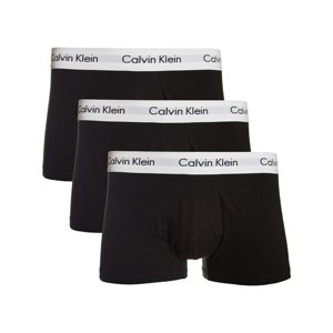 CALVIN KLEIN-CK LOW RISE TRUNKS-3 pack Black Fekete XL