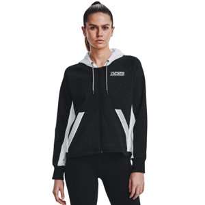 UNDER ARMOUR-Rival + FZ Hoodie-BLK Fekete M