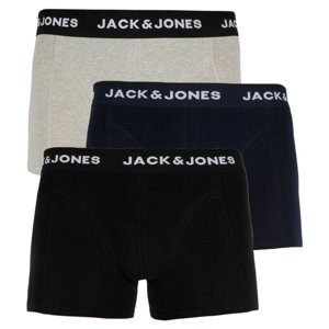 JACK&JONES-JACANTHONY TRUNKS 3 PACK -Black Blue nights/LGM Keverd össze XL