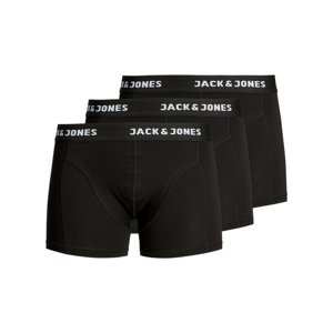JACK&JONES-JACANTHONY TRUNKS 3 PACK BLACK-Black Black/Black Fekete XL