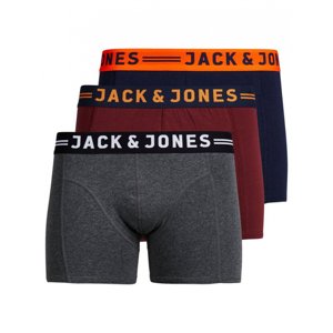JACK&JONES-JACLICHFIELD TRUNKS 3 PACK -Burgundy Piros XL