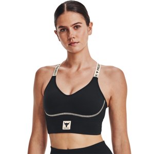 UNDER ARMOUR PROJECT ROCK-PROJECT ROCK Infty Mid Bra-BLK Fekete L