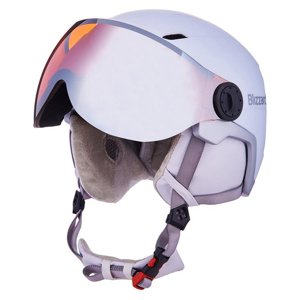 BLIZZARD-W2W Double Visor ski helmet, white matt, orange lens, mirror 2022