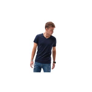 OMBRE-T-shirt SS-S1369-V2-NAVY Kék XL