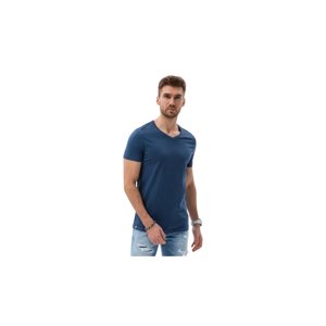 OMBRE-T-shirt SS-S1369-V13-DARK BLUE Kék M