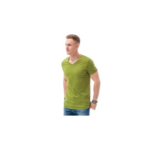 OMBRE-T-shirt SS-S1369-V10-OLIVE Zöld XL