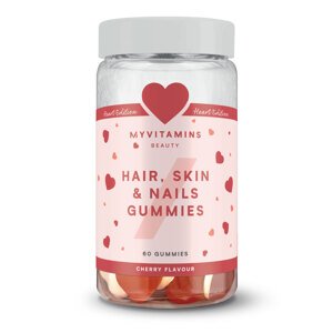 Hair, Skin & Nails gumivitamin – Két rétegű szívecske kiadás - Cseresznye